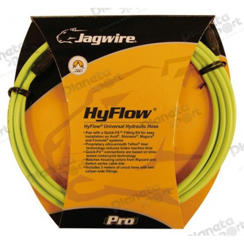 Комплект JAGWIRE Mountain Pro (HYFLOW) HBK406 под гидравл. тормоз (Teflon/Kevlar) - Organic Green