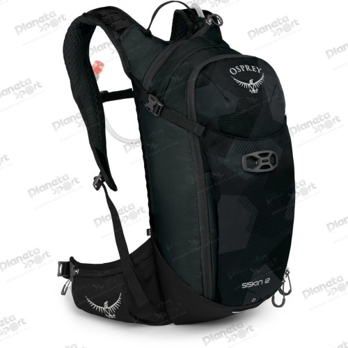 Рюкзак Osprey Siskin 12 (S21) (без питьевой системы) Obsidian Black O/S черный