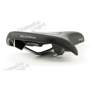 Седло Selle Royal Look IN MODERATE New, 3D Skingel, рейлы steel satin, обивка Black Astrale с текстильной защитой, женское, чёрное