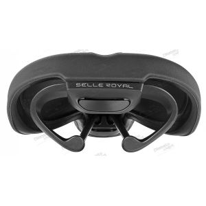 Седло Selle Royal SCIENTIA A3 Athletic, 3D skingel, обивка Black gummy/Black mokka, 289х159мм, 415г, рейлы сталь + Curva suspension, unisex, чёрное