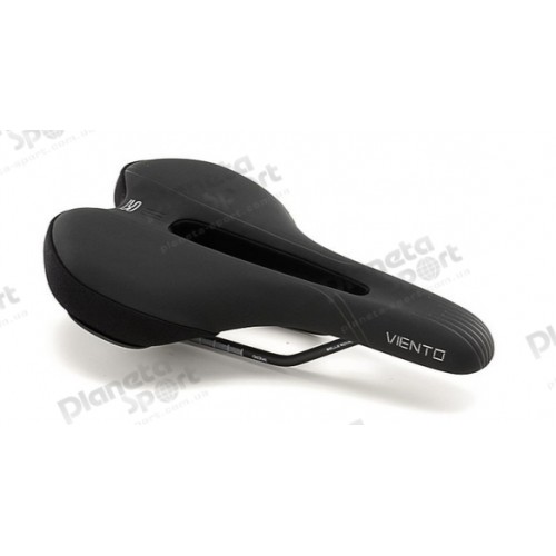 Седло Selle Royal Classic VIENTO MODERATE, Foam Matrix, обивка Soft Touch, 283х182мм, 459г, эластомеры, рейлы сталь, мужское, чёрное