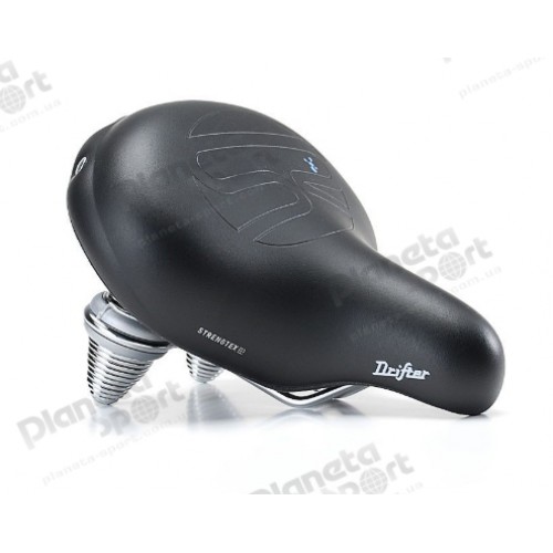 Седло Selle Royal Premium DRIFTER, Royalgel, обивка Strengtex, 270х245мм, 1160г, хромированные рейлы и пружины, unisex, чёрное