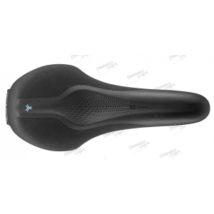 Седло Selle Royal SCIENTIA A1 Athletic, 3D skingel, обивка Black gummy/Black mokka, 289х127мм, 380г, рейлы сталь + Curva suspension, unisex, чёрное