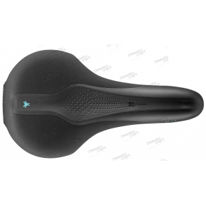 Седло Selle Royal SCIENTIA M2 Moderate, 3D skingel, обивка Black gummy/Black mokka, 289х161мм, 455г, рейлы сталь + Curva suspension, unisex, чёрное