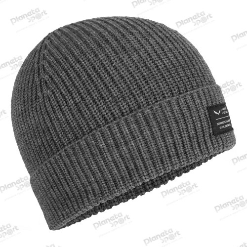 Шапка Salewa PUEZ BEANIE 27324 0910, размер UNI58, черная