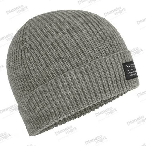 Шапка Salewa PUEZ BEANIE 27324 7950, размер UNI58, серая