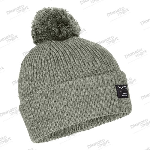 Шапка Salewa PUEZ POM BEANIE 27982 7950, размер UNI58, серая