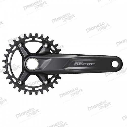 Комплект шатунов SHIMANO FC-M5100-1 DEORE 30T 175мм, интегр. ось, CL-52мм, без каретки