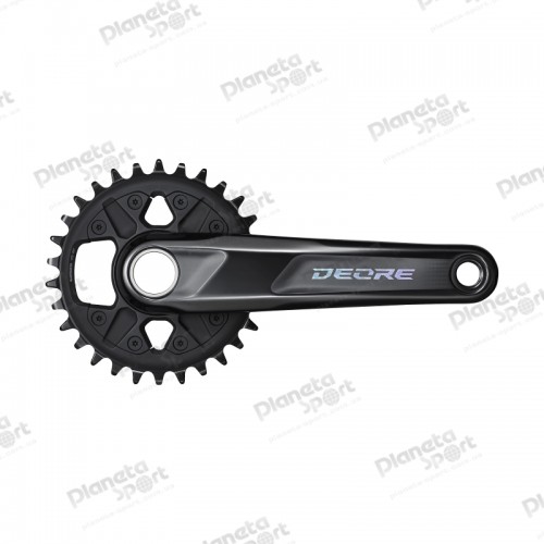 Комплект шатунов SHIMANO FC-M6100-1 DEORE 30T 175мм, интегр. ось, CL-52мм