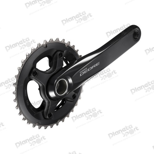 Комплект шатунов SHIMANO FC-M6000-2 DEORE, Hollowtech II 175mm 26/36T без каретки black