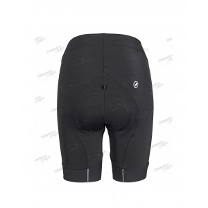 Велотрусы ASSOS Uma GT Half Shorts Evo, женские, черные с белым логотипом, XS