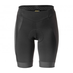 Велотрусы Mavic SEQUENCE SHORT EXTRA LENGTH, с памперсом, женские, черные, XS