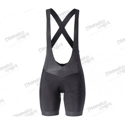 Велотрусы Mavic SEQUENCE PRO BIBSHORT, с памперсом, женские, на лямках, черные, XS