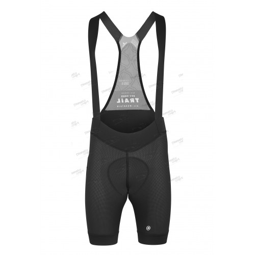 Велотрусы ASSOS Trail Liner Bib, на лямках, мужские, черные, XLG