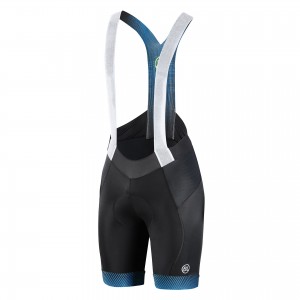 Велотрусы Bicycle Line TREVISO BIB SHORT, с памперсом, мужские, на лямках, черно-синие, размер L