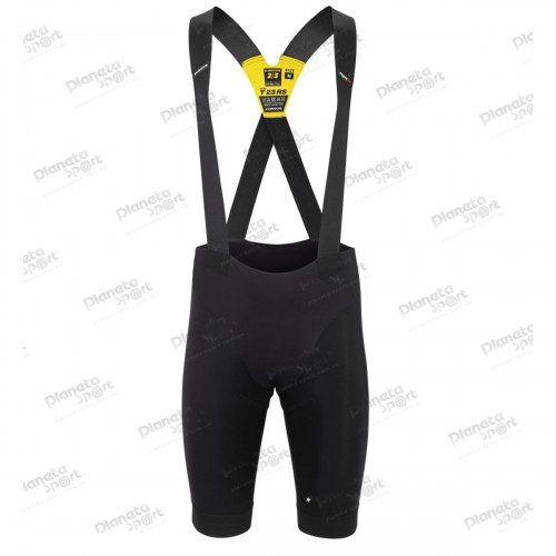 Велотрусы ASSOS Equipe RS Spring Fall Bib Shorts S9 Black Series, на лямках, мужские, черные, XL