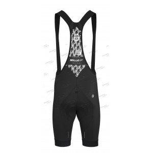 Велотрусы ASSOS Mille GT Bib, на лямках, мужские, черные с белым логотипом, XL