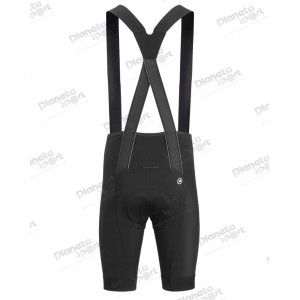 Велотрусы ASSOS Equipe RS Bib, на лямках, мужские, черные с белым логотипом, M