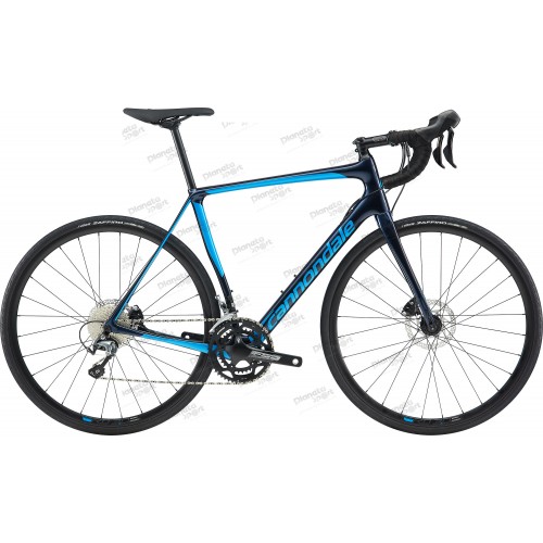 Велосипед 28" Cannondale SYNAPSE Carbon Disc Tiagra рама - 58см 2019 MDN черный с синим