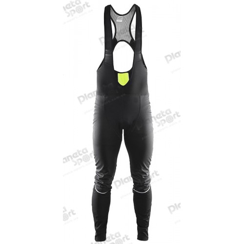 Рейтузы CRAFT Storm Bib Tights, с памперсом, мужские, черные, размер L