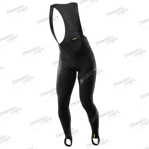 Рейтузы Mavic COSMIC PRO WIND BIB TIGHT, на лямках, с памперсом, мужские, черные, S