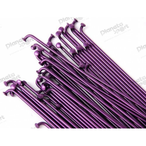 Спица 186мм MacNeil с двойным баттингом purple w/alloy nipples (38шт/уп)