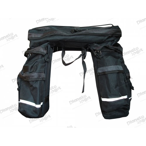 Сумка-штаны на/баг TW R12523A из 3 частей (красный, серый, черный)