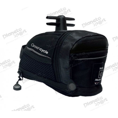 Сумка подседельная Green Cycle Saddle bag M black