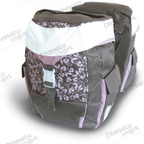 Сумка-штаны на/баг Basil SPORTS-DOUBLE BAG LADY 38 л., водоотталкив. полиэстер, anthra/lilac