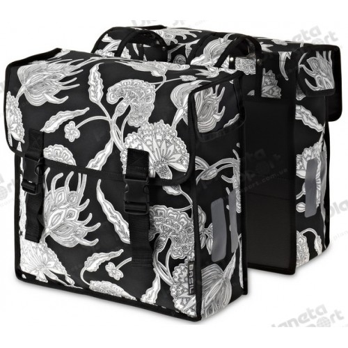 Сумка-штаны на/баг Basil BLOSSOM BOTANICA-DOUBLE BAG 35 л., водоотталкив. полиэстер, black