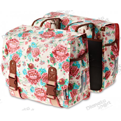 Сумка-штаны на/баг Basil BLOOM-DOUBLE BAG 35л. gardenia white