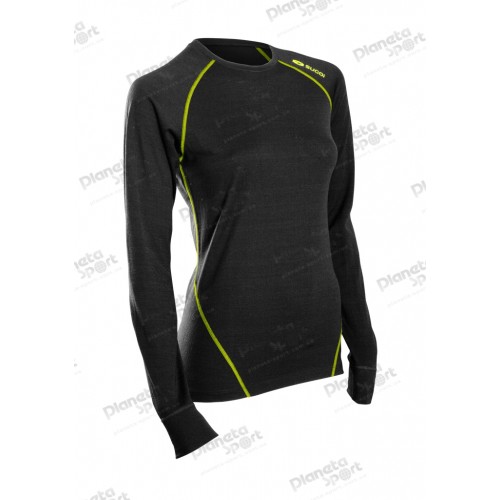 Термофутболка Sugoi WALLAROO 170 L/S, женская, black (черная), XS