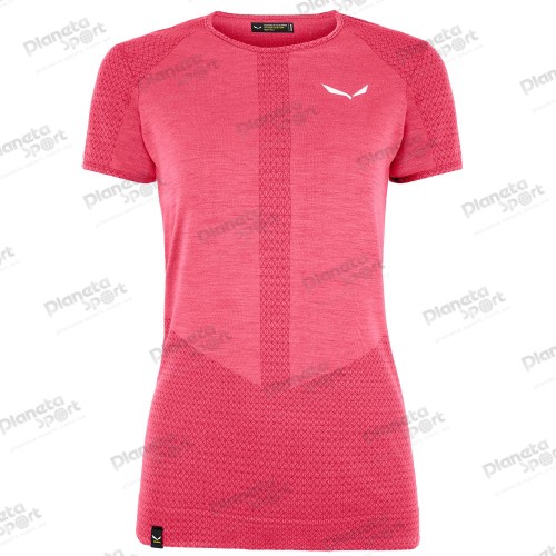 Термофутболка Salewa W ZEBRU RESPONSIVE S/S TEE 27960 6380 женская, размер 42/36, розовая