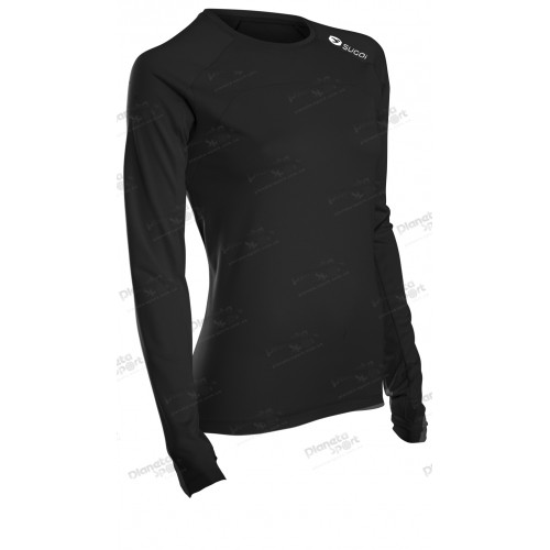 Термофутболка Sugoi CARBON L/S, женская, black (черная), XS