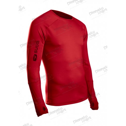 Термофутболка Sugoi CARBON L/S, мужская, matador (красная), L