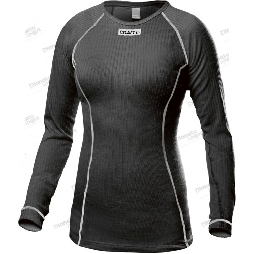 Термофутболка Craft Active Round Neck LS, жен., размер M черн.