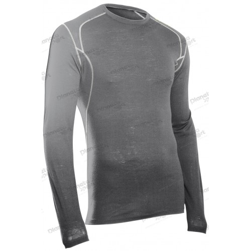 Термофутболка Sugoi WALLAROO 170 L/S, мужская, concrete (серая), XXL