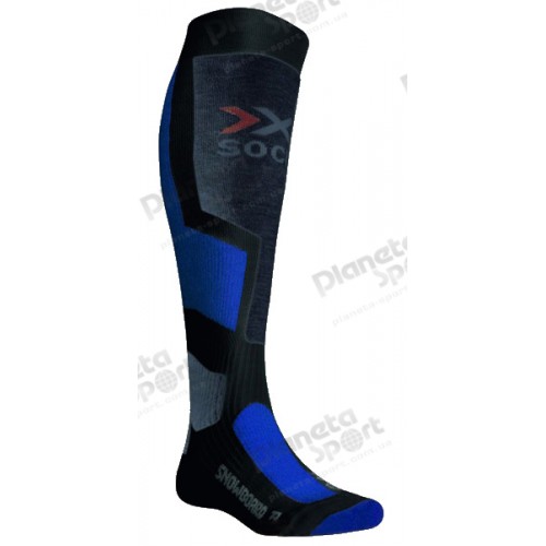 Носки сноубордические  x-socks , X7A Antracite/Azure, 35/38