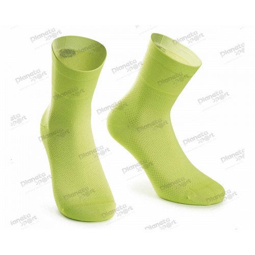 Носки ASSOS Mille GT Socks Visibility, зеленые, 0/35-38