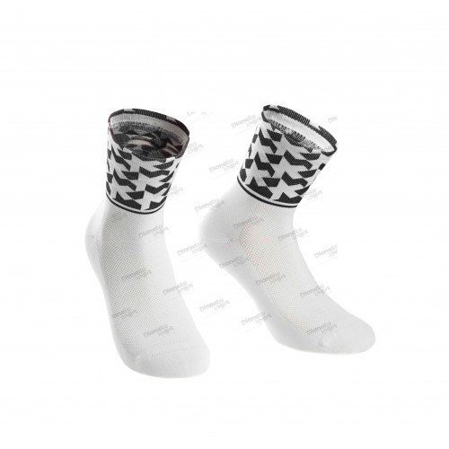 Носки ASSOS Monogram Socks Evo 8, белые, II/43-46