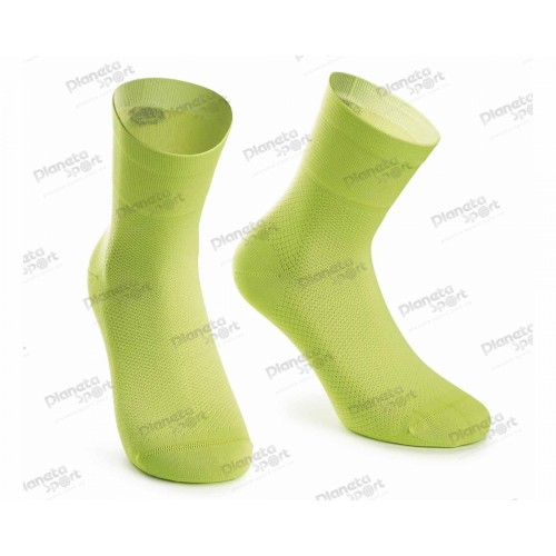Носки ASSOS Mille GT Socks Visibility, зеленые, II/43-46
