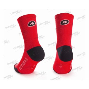 Носки ASSOS XC Socks Rodo, красные с черным, II/43-46