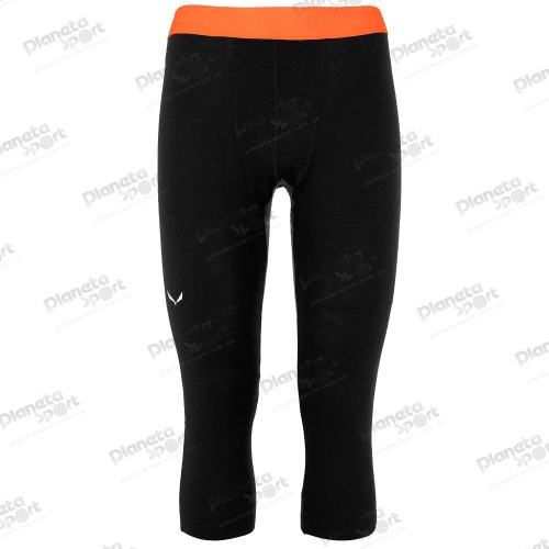 Термоштаны Salewa CRISTALLO WARM AMR M 3/4 TIGHT 28209 0910 мужские, размер 48/M, черные