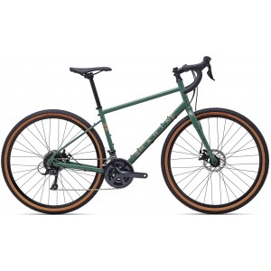 Велосипед 27,5" Marin FOUR CORNERS рама - S 2022 Gloss Green/Tan