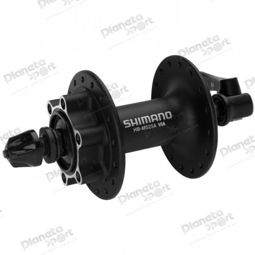 Втулка пер. Shimano HB-M525 DEORE 32H под диск 6 болт., черная