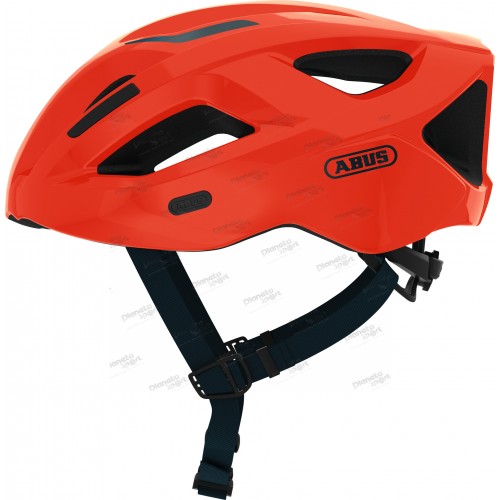 Шлем ABUS ADURO 2.1, размер L (58-62 см), Shrimp Orange, оранжево-черный