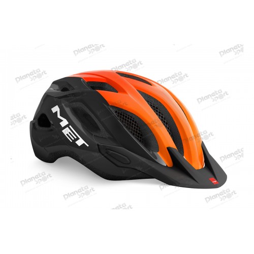 Шлем Met CROSSOVER CE размер XL (60-64), black orange glossy, черно-оранжевый гянцевый