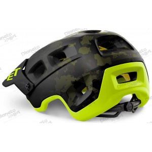 Шлем Met TERRANOVA CE размер M (56-58), camo lime green matt, камуфляж зеленый лайм матовый