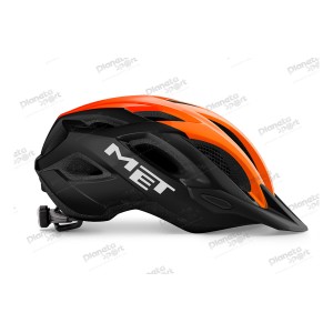 Шлем Met CROSSOVER CE размер XL (60-64), black orange glossy, черно-оранжевый гянцевый