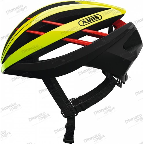 Шлем ABUS AVENTOR, размер S (51-55 см), Neon Yellow, желто-черный